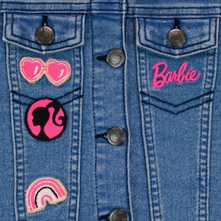 Foto 3 | Foto 3 | Chaqueta Vaquera Bordada Barbie Para Niñas, Ropa De Abrigo P - Venta Internacional.