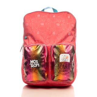 Foto 1 | Foto 1 | Mochila Mostropi Sonrie Es Gratis Backpack Rosa