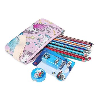 Foto 5 | Foto 5 | Set De Mochilas Escolares Huoguo Con Dibujos Animados De Unicornios Para Niñas Con Bolsa De Almuerzo - Venta Internacional.