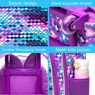 Foto 4 | Foto 4 | Mochila con Ruedas Agsdon Infantil 3 Piezas-Venta Internacional