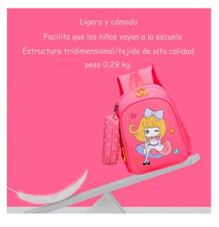 Foto 3 | Foto 3 | Mochila Impermeable Para Estudiantes De Escuela Rojo