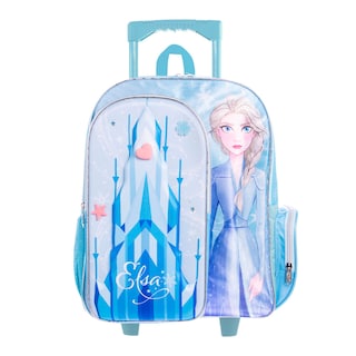Foto 1 | Foto 1 | Mochila Primaria Con Ruedas Infantil Disney Elsa De Frozen 20l (azul)