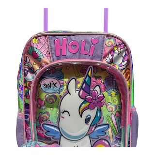Foto 3 | Foto 3 | Mochila Primaria Con Ruedas Infantil Onix (unicornio) 20l Púrpura