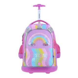 Foto 1 | Foto 1 | Mochila Grande De Ruedas Con Luz Led Happy Girl Iris Hg70407-c