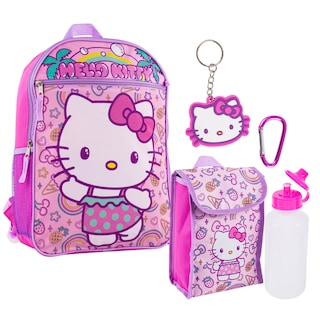 Foto 1 | Foto 1 | Set Mochila Lonchera Llavero Vaso Clip De Hello Kitty