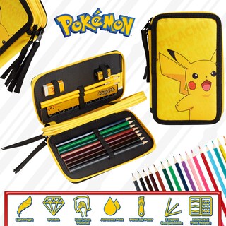 Foto 4 | Foto 4 | Estuche Para Lápices Pokémon Pikachu Para Niños Con Juego De 23 Piezas - Venta Internacional.