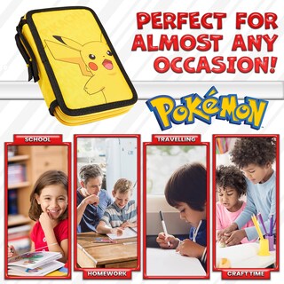 Foto 5 | Foto 5 | Estuche Para Lápices Pokémon Pikachu Para Niños Con Juego De 23 Piezas - Venta Internacional.