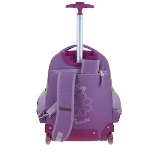 Foto 4 | Foto 4 | Mochila Morado Con Ruedas Diseño Floral Chenson Happy Girl Tare