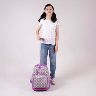 Foto 8 | Foto 8 | Mochila Morado Con Ruedas Diseño Floral Chenson Happy Girl Tare