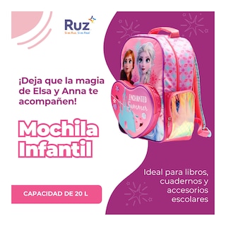 Foto 4 | Foto 4 | Mochila Primaria Infantil Disney Frozen 20 L