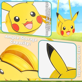 Foto 5 | Foto 5 | Bandolera Pokémon Pikachu 3d Para Niñas, Producto Oficial - Venta Internacional.