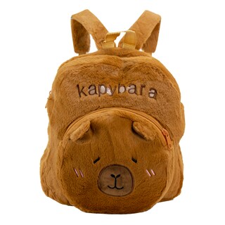Foto 1 | Foto 1 | Mochila Unisex Camel Peluche Capybara Sweet Textil Kinder Nueva Imagen
