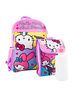 Foto 2 | Foto 2 | Set De Mochila Escolar de Hello Kitty Con Lonchera, Llavero, Bote para el Agua y Clip