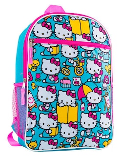 Foto 4 | Foto 4 | Set De Mochila Escolar De Hello Kitty Con Lonchera, Llavero, Bote para el Agua y Clip