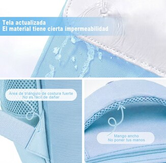 Foto 2 | Foto 2 | Mochila Impermeable Noche Infantil Lindo Dibujos Animados Grandes Azul Cielo Regreso A Clases