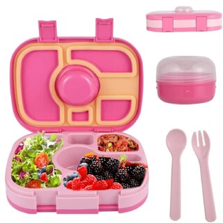 Foto 1 | Foto 1 | Lonchera Happy Life Bento Box 5 Compartimentos Herméticos color Rosa