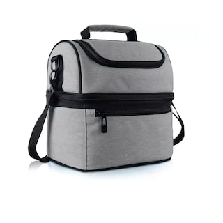 Foto 1 | Foto 1 | Bolsa De Almuerzo Lonchera Térmica Portátil Y Gran Capacidad Eo Safe Imports Esi-13230 Gris