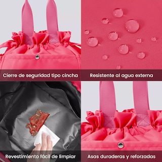 Foto 3 | Foto 3 | Lonchera Bolsa Térmica Elegante Aislamiento Frío Calor Eo Safe Imports Rosa