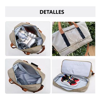 Foto 2 | Foto 2 | Maleta Deportiva Bolsa Gym Viaje Mochila Fitness Eo Safe Imports Esi-11459-1 Gris