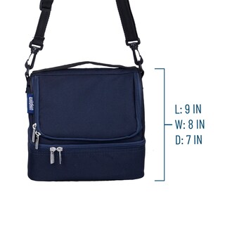 Foto 6 | Foto 6 | Bolsa De Almuerzo Wildkin Con Aislamiento De Dos Compartimentos Para Niños, Color Azul - Venta Internacional.