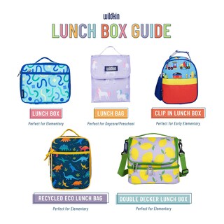 Foto 7 | Foto 7 | Bolsa De Almuerzo Wildkin Con Aislamiento De Dos Compartimentos Para Niños, Color Azul - Venta Internacional.