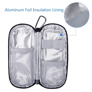 Foto 3 | Foto 3 | Estuche De Viaje Insulin Cooler Yarwo Con 2 Bolsas De Hielo Tsa Color Negro - Venta Internacional.