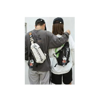 Foto 2 | Foto 2 | Mochila De Pecho, Bolso De Hombro De Tela Oxford color Blanco