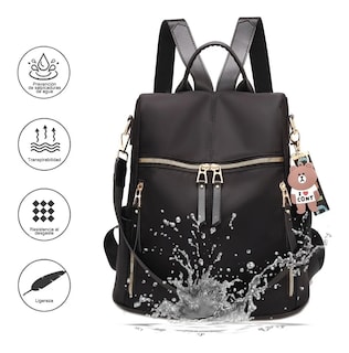 Foto 3 | Foto 3 | Mochila para Mujer Informal Antirrobo Color Negro