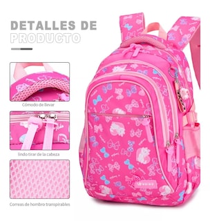 Foto 2 | Foto 2 | Mochila Escolar con Estuche y Lonchera Belug color Rosa