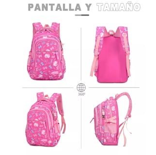 Foto 4 | Foto 4 | Mochila Escolar con Estuche y Lonchera Belug color Rosa