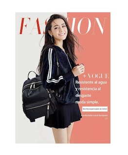 Foto 4 | Foto 4 | Mochila de Moda BELUG Impermeable Cierre Antirrobo Negra