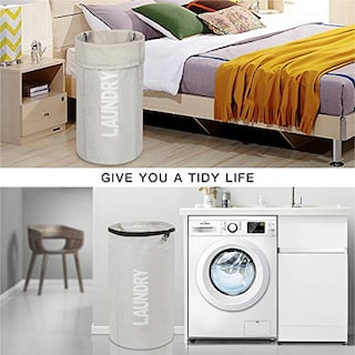Foto 4 | Foto 4 | Venta Internacional-Cesto de Ropa Wowlive color Gris Plegable