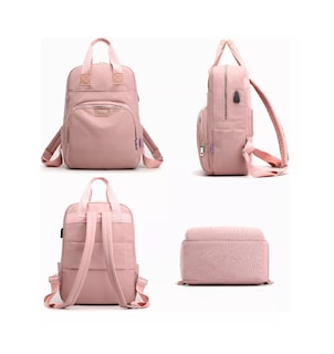 Foto 2 | Foto 2 | Mochila Para Ordenador Portátil con Usb Belug Rosa