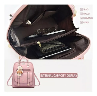 Foto 5 | Foto 5 | Venta Internacional-Mochila Casual Rosa para Mujer