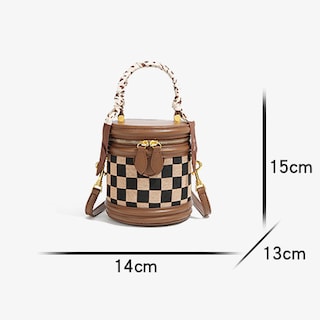 Foto 4 | Foto 4 | Venta Internacional- Bolso de Hombro de Lona Tipo Cubo para Mujer