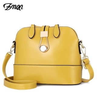 Foto 2 | Foto 2 | Venta Internacional-bolso Bandolera Zmqn De Cuero Amarillo De Moda Para Mujer
