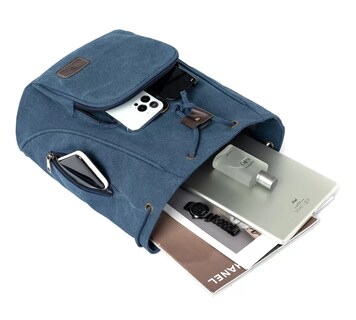 Foto 5 | Foto 5 | Mochila Escolar Antirrobo Para Mujer, Azul