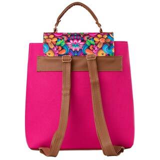 Foto 4 | Foto 4 | Mochila Yute De Mujer Fana Ozara Color Fiusha Sensacional