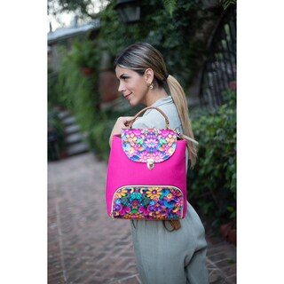 Foto 5 | Foto 5 | Mochila Yute De Mujer Fana Ozara Color Fiusha Sensacional