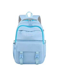 Foto 1 | Foto 1 | Mochila Escolar Petukita Box Kawaii Antirrobo Azul Cielo