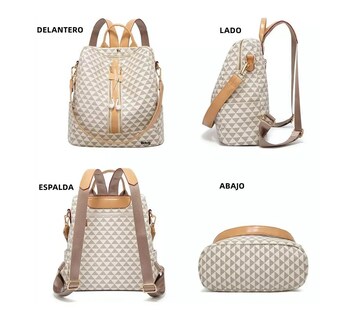 Foto 4 | Foto 4 | Kit Mochila + Bolso Casuales Belug Blancos 2 Piezas para Mujer