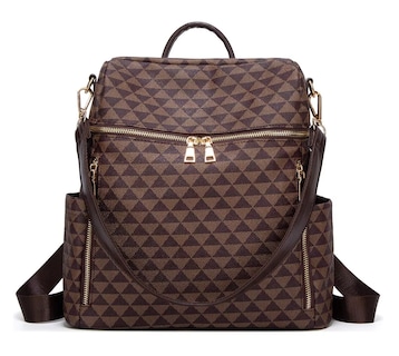 Foto 6 | Foto 6 | Kit Mochila + Bolso Casuales Belug Marrón 2 Piezas para Mujer