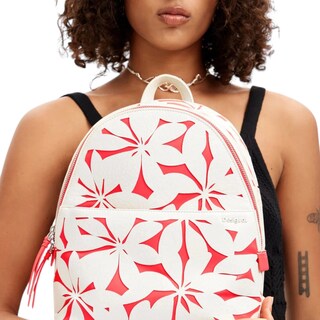 Foto 4 | Foto 4 | Mochila S Flores Troqueladas Desigual