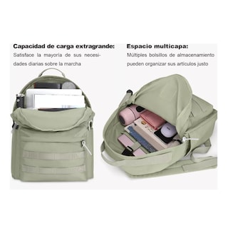 Foto 3 | Foto 3 | Mochila Escolar De Moda Y Viaje Verde