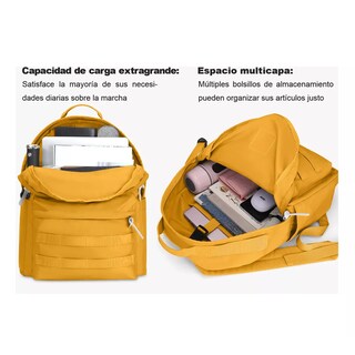 Foto 3 | Foto 3 | Mochila Escolar De Moda Y Viaje Amarilla