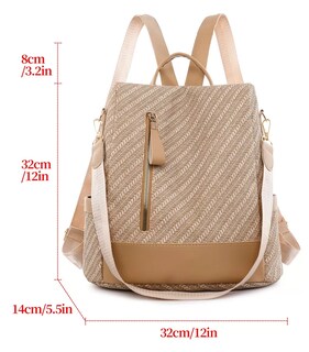 Foto 4 | Foto 4 | Mochila de Oxford Impermeable Anti-robo para Mujer