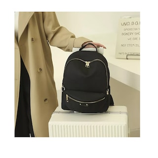 Foto 5 | Foto 5 | Bolsas Mochilas Escolares De Mujer Bolso Antirrobo 2 Piezas Moda Negro