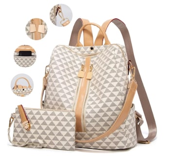 Foto 1 | Foto 1 | Kit Mochila Moda Casual Bolso Casual Para Mujer, 2 Piezas