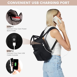 Foto 4 | Foto 4 | Mochila Casual Lovevook Negra-Venta Internacional