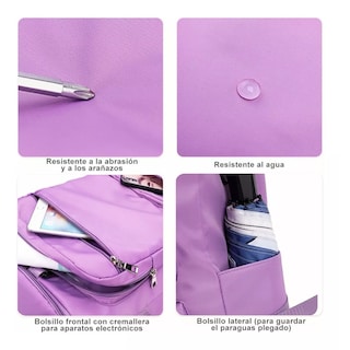 Foto 4 | Foto 4 | Mochila Multifuncional Eo Safe Imports Esi-11460-1 Púrpura